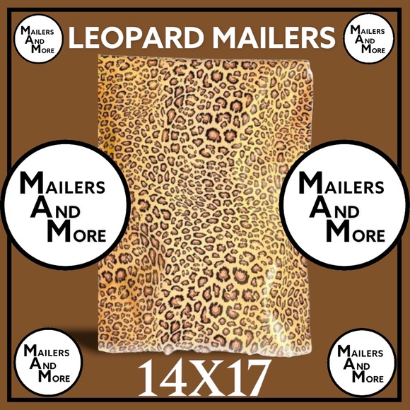 50 14X17 Poly Mailers Leopard Shipping Envelopes PRICE IS FIRM - Picture 5 of 9